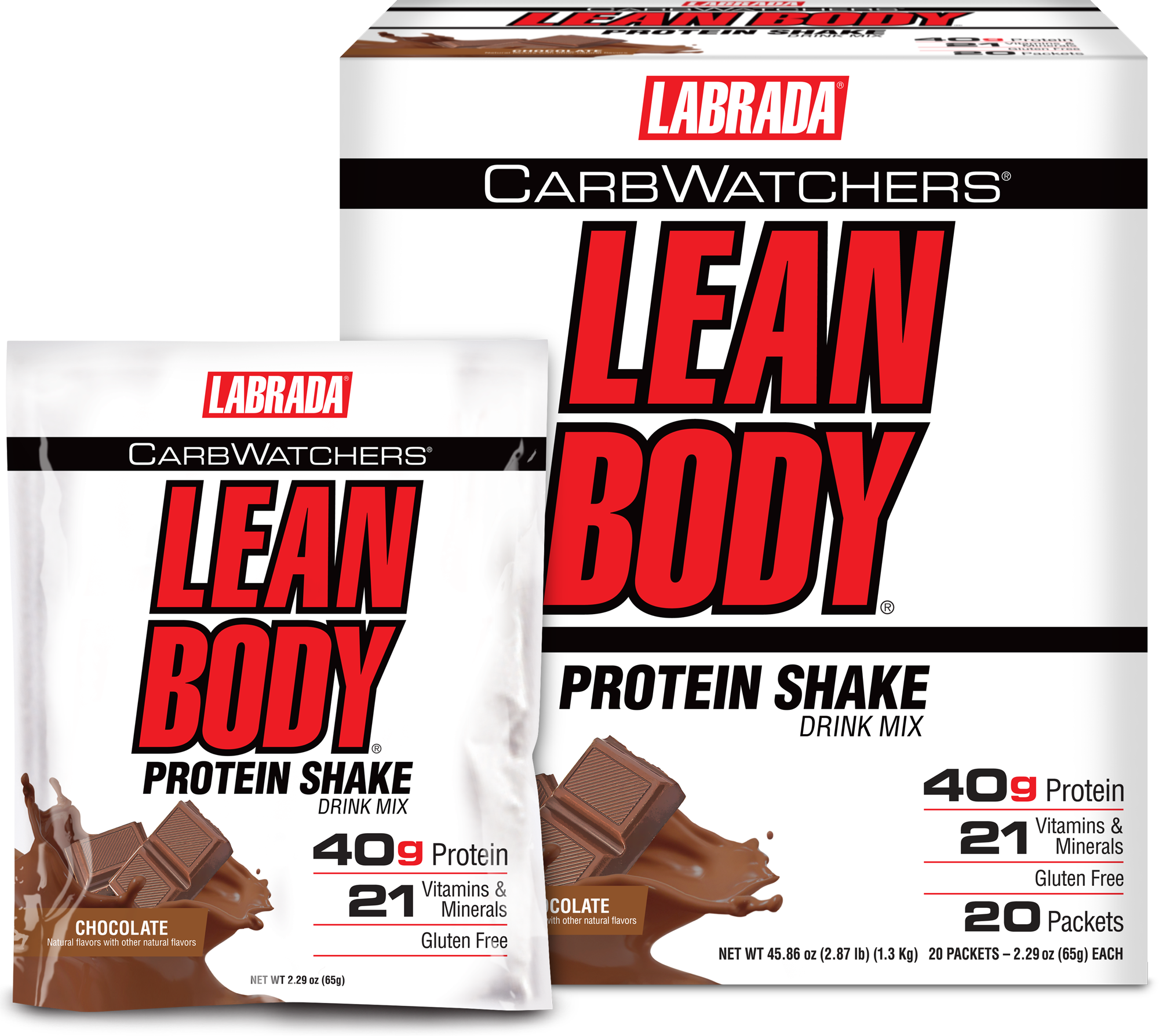 Lean Body CarbWatchers All-in-One Protein Shake Packets