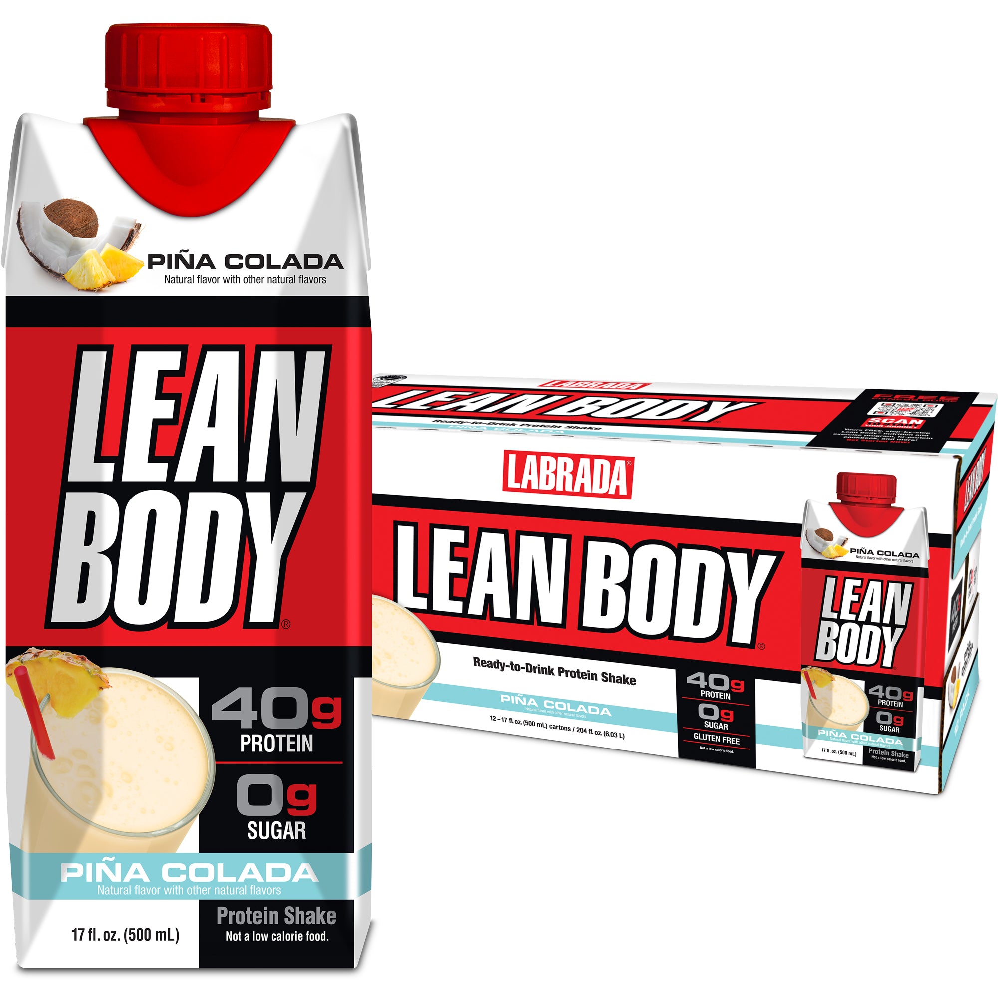 Lean Body Ready-to-Drink Protein Shake (17oz) 12 Pack - S&S