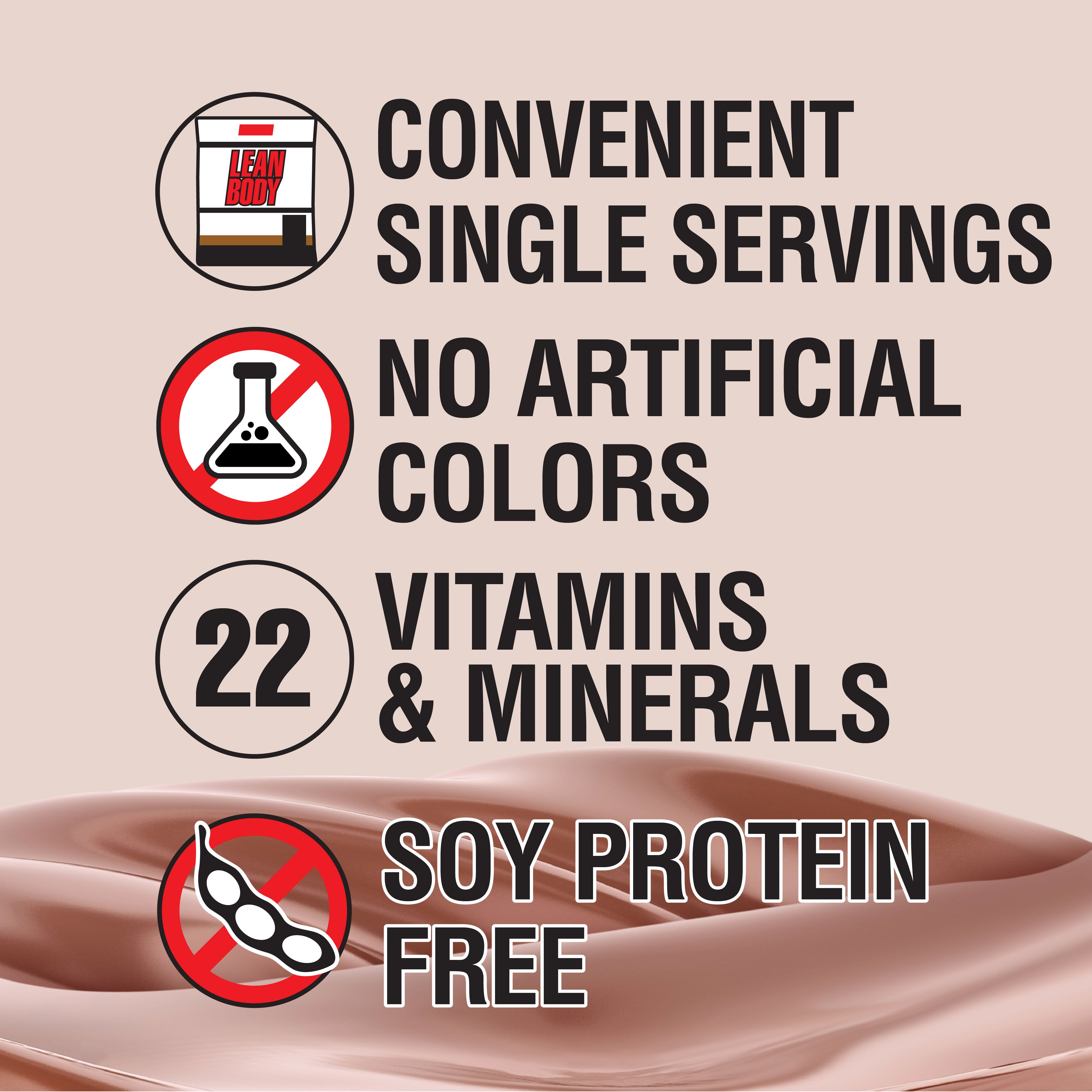 Lean Body CarbWatchers All-in-One Protein Shake Packets