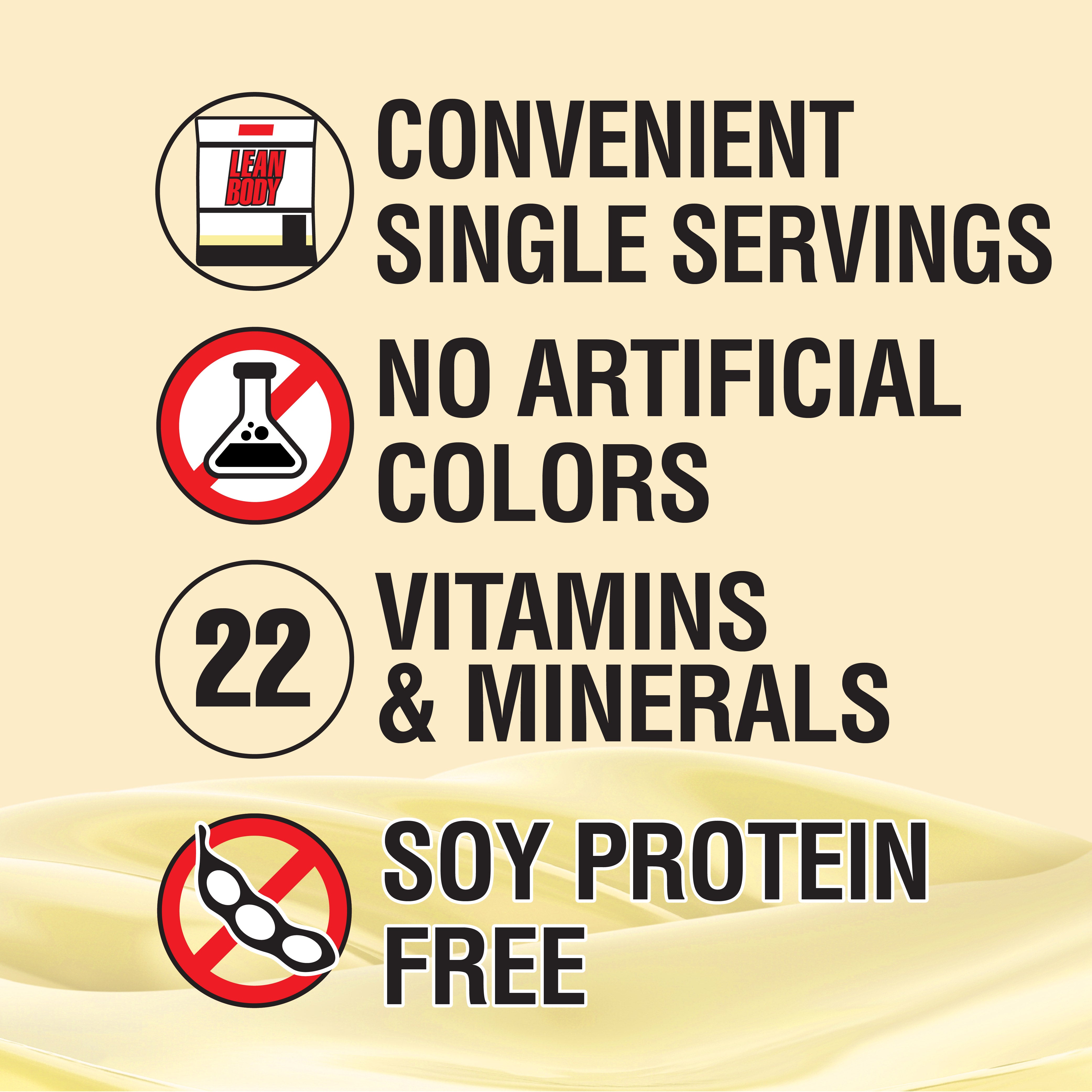 Lean Body CarbWatchers All-in-One Protein Shake Packets