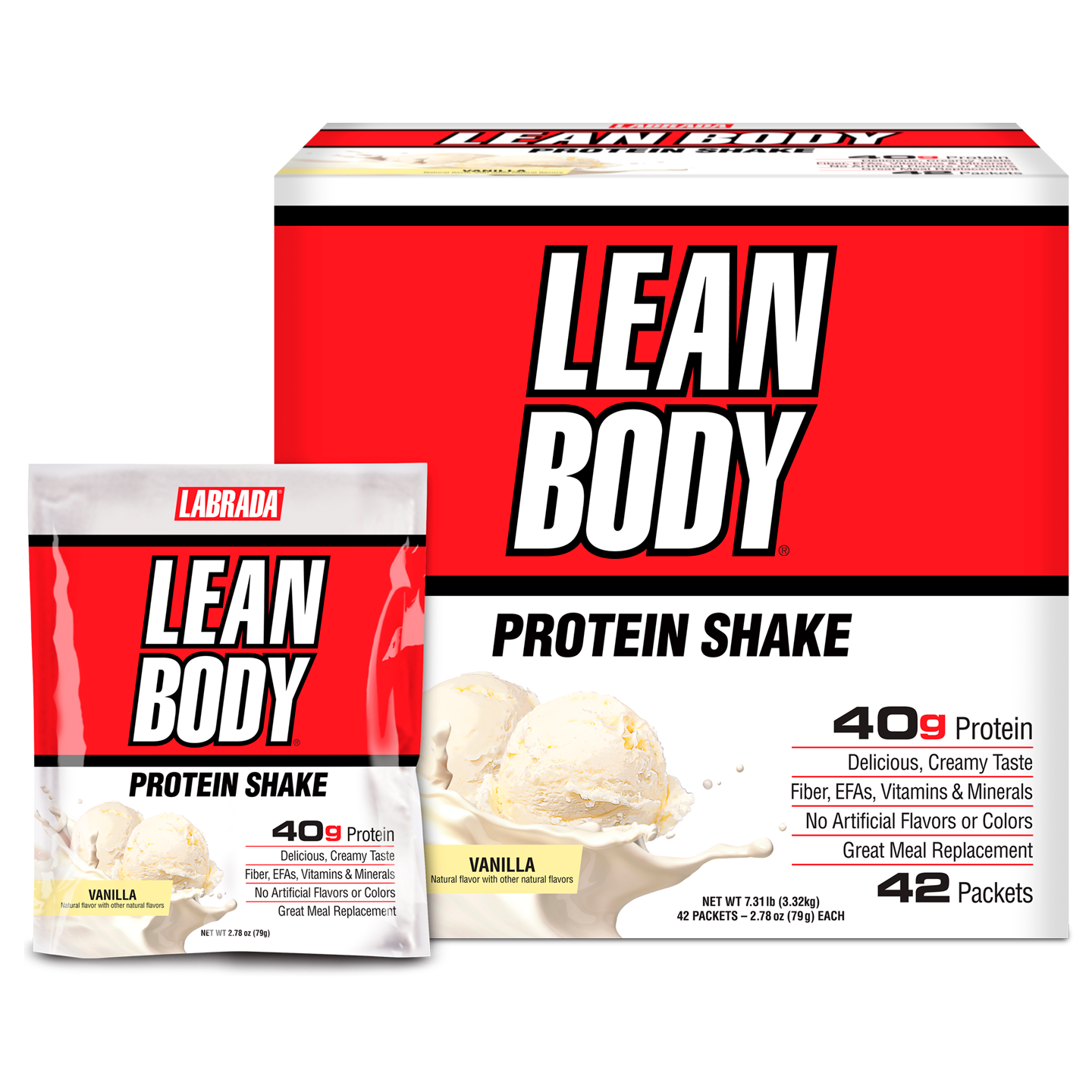 Lean Body All-in-One Protein Shake Packets