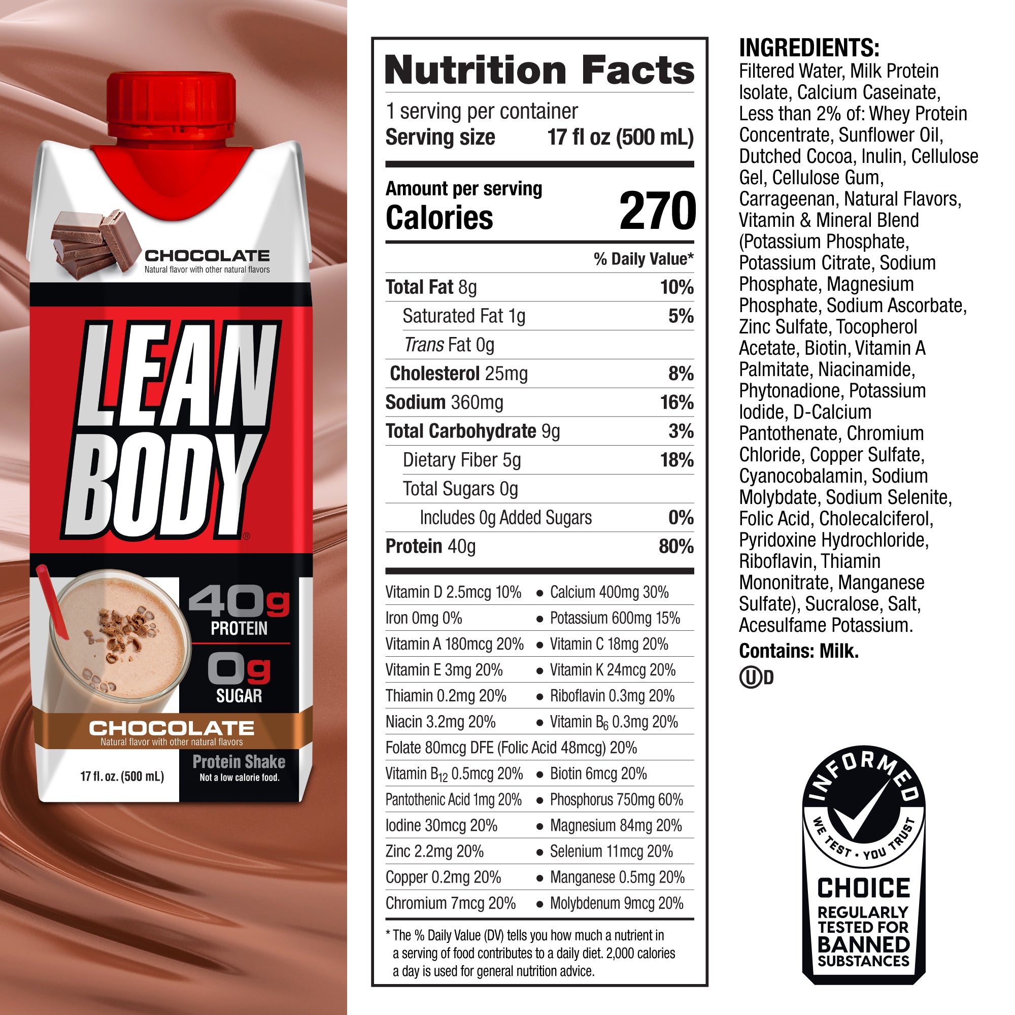 LEAN BODY Triple Pack FREE + Shipping