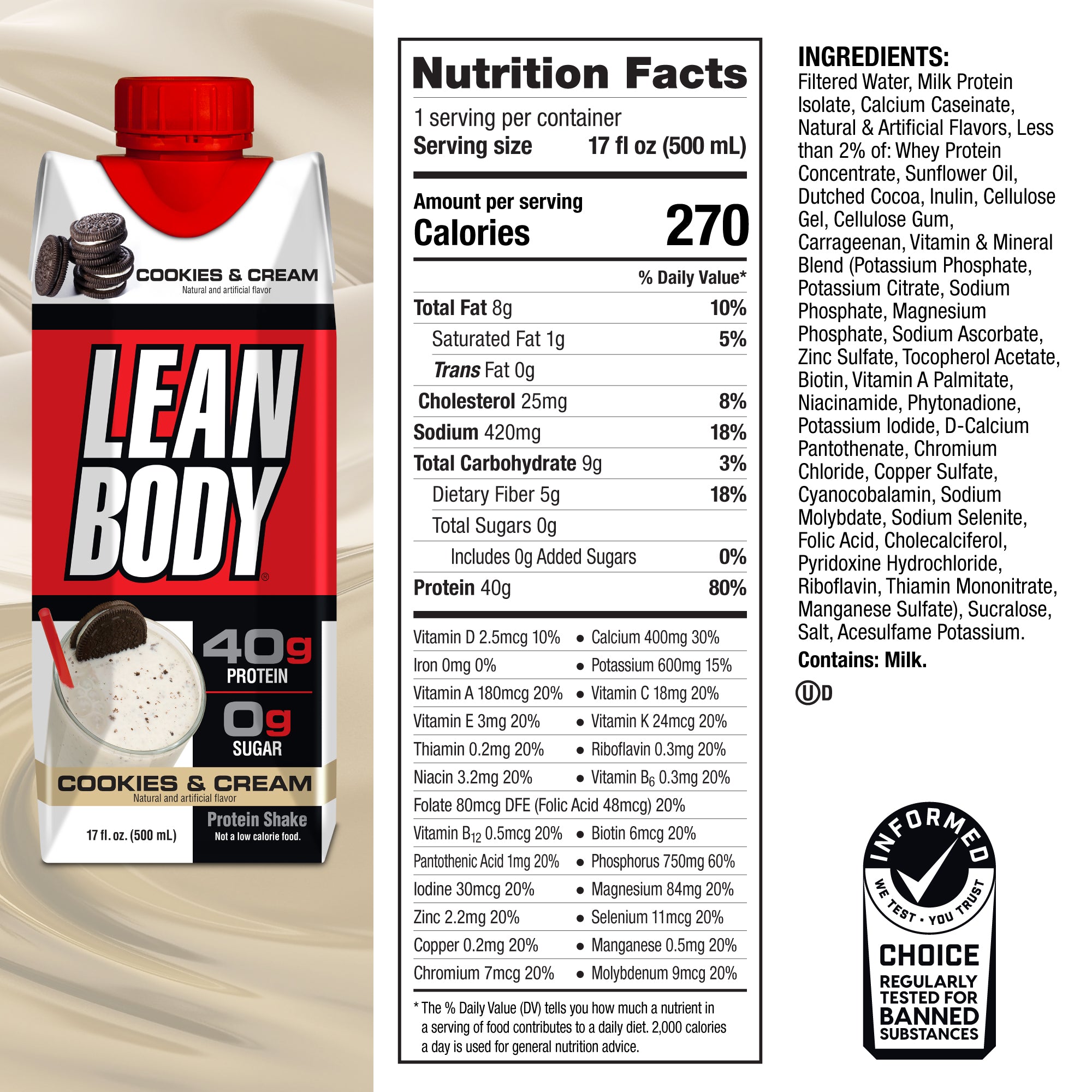 LEAN BODY Triple Pack FREE + Shipping