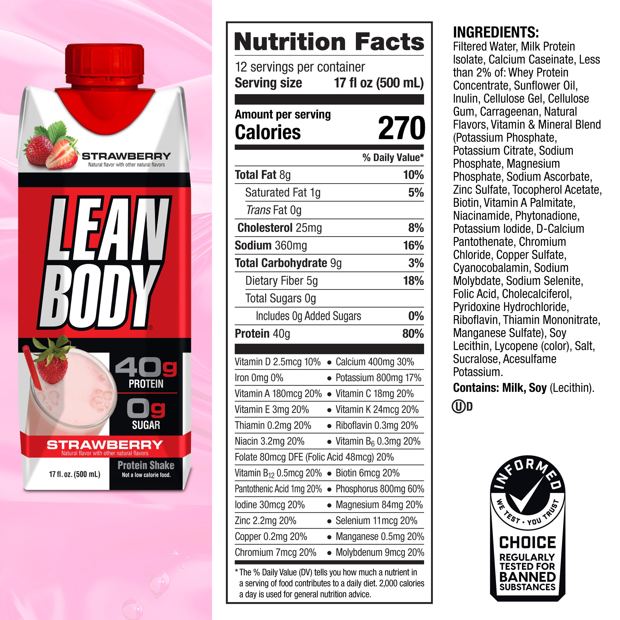 LEAN BODY Triple Pack FREE + Shipping