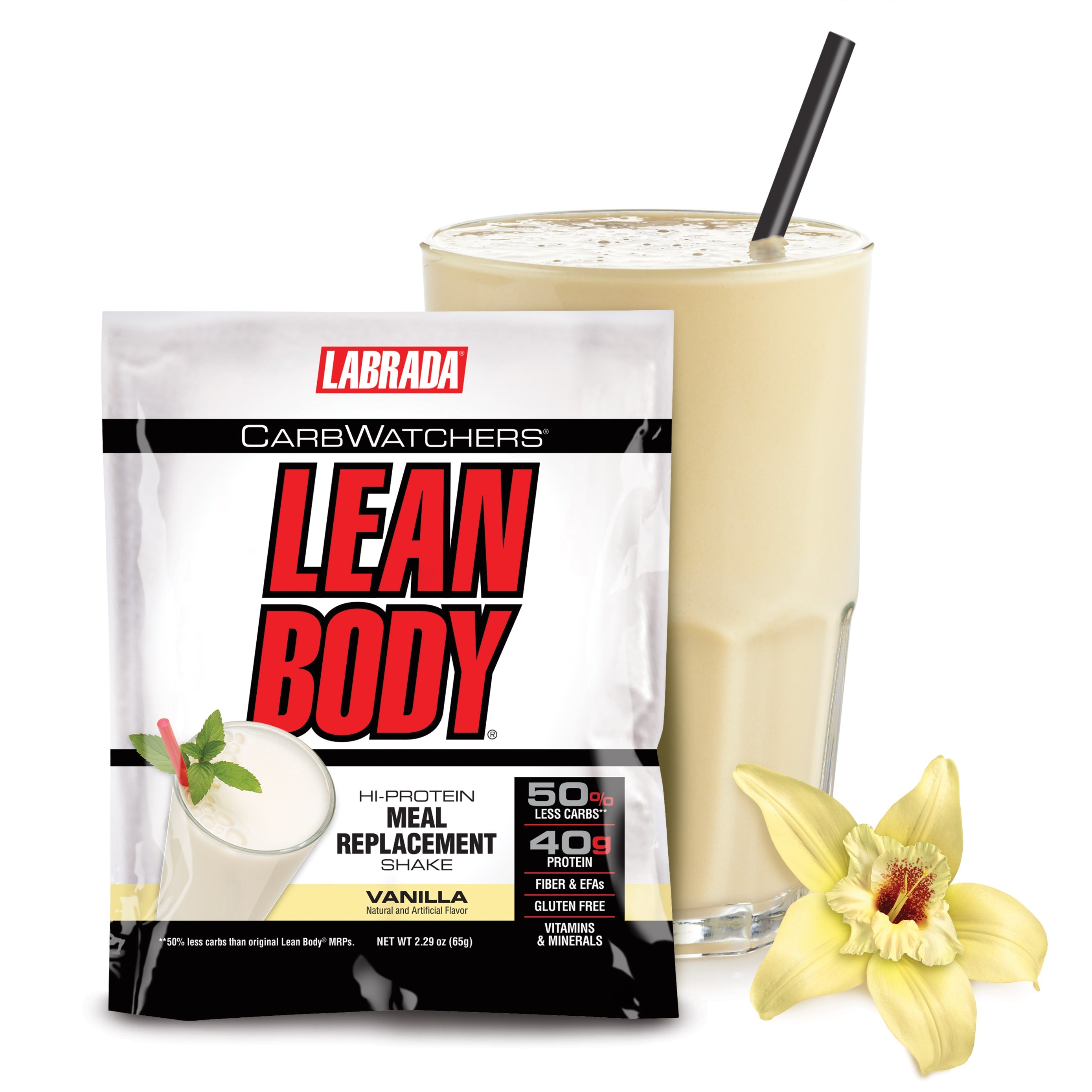 Lean Body CarbWatchers All-in-One Protein Shake Packets - S&S